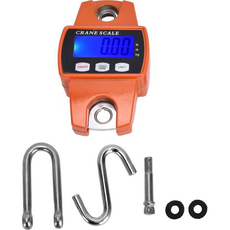 Balance numérique suspendue de 300 kg (661,4 lb) - Petite balance numérique suspendue professionnelle avec boîtier en aluminium moulé (1/5)