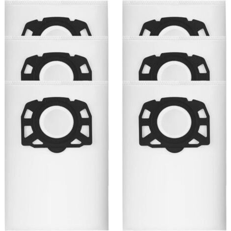 KFI 357 Lot de 6 sacs d'aspirateur pour Kärcher WD2Plus/WD3/KWD1/KWD2/KWD3/MV3/WD3.200-WD3.800M/SE4001/SE4002 (1/5)