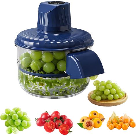 Electric Grape Peeler,Automatic Stainless Steel Peeling Machine,Automatic Rechargeable Fruit Machine Peeler,Kitchen Utensil for Tomato,Cherries,Garlic and Fruit (1/5)
