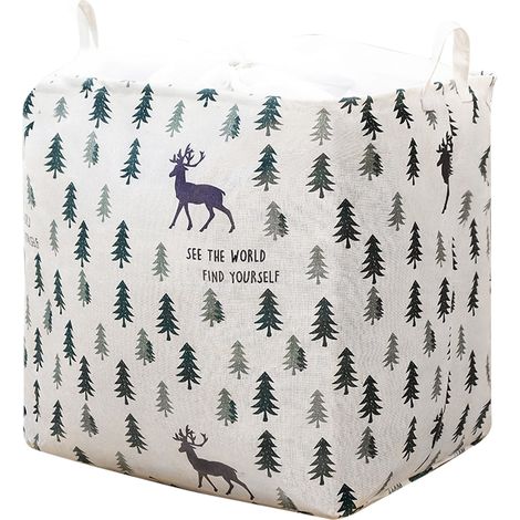 Bacs de rangement cubiques 40 x 50 cm pour jouets, grands rangements pliables avec fermeture à cordon pour chambre/salle de jeux (1/5)