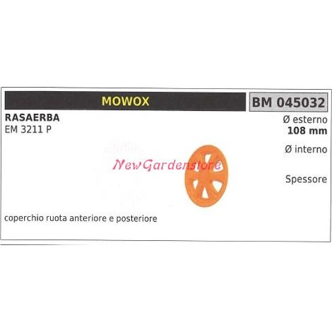Rueda delantera MOWOX Cortacésped MOWOX EM 3211 P 045032