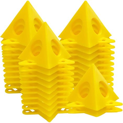 32 supports de peinture pyramidaux, supports de peinture pour peintre, mini supports coniques pour toiles et rehausseurs de porte, pour verser la peinture dans les meubles. (1/5)