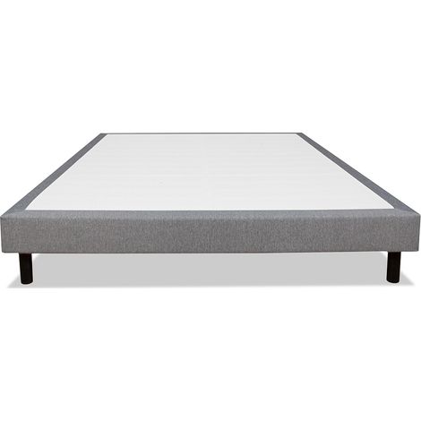 Sommier Tapissier en kit gris 180x200 cm (1/5)