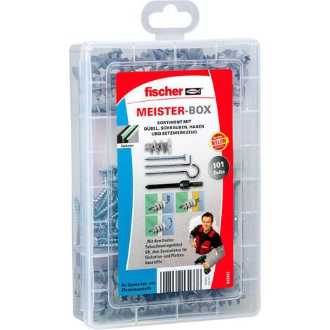 FISCHER MEISTER-BOX GK-TACOS, TORNILLOS Y ANZUELOS, 101 TEILIG (1/4)