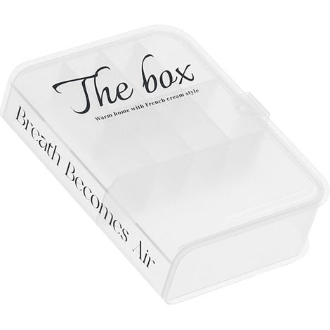 Schreibtisch-Organizer-Box, Aufbewahrungstasche für Datenkabel aus Kunststoff mit Buchmotiv, Wohnaccessoires für Kopfhörer, transparent (1/5)