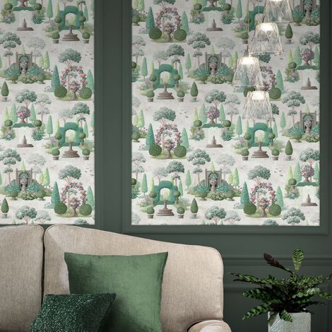 Papier peint intissé Laura Ashley Naunton Folly Fern 1005 x 52cm Vert (1/5)