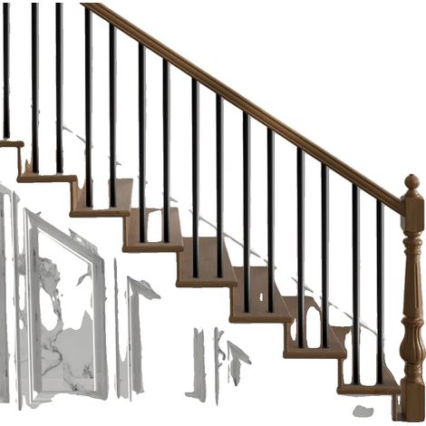 Balustrade, Construction en Aluminium, Installation Facile, BLANC (1/2)