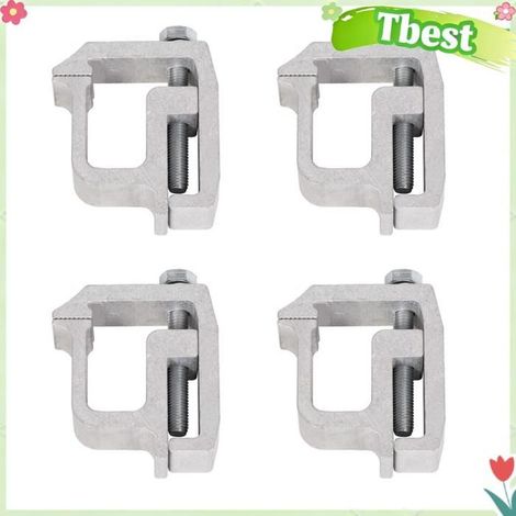 Tbest Pince de montage pour système de rail utilitaire Lot de 4 Pinces de Montage pour Capuchon de Camion, Système moto fixation (1/5)