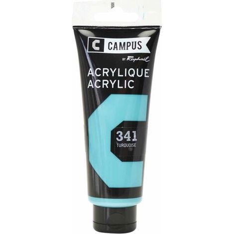 Peinture acrylique 100 ml - Bleu turquoise n°341