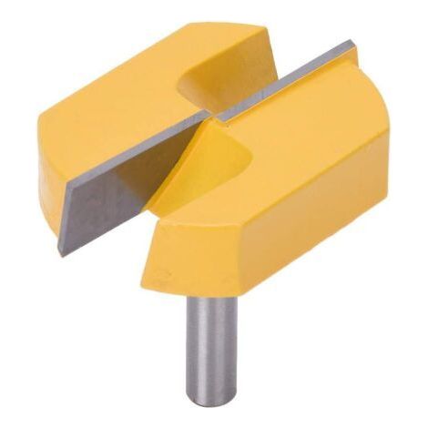 Dalle aplatissant le peu de routeur outil de travail du bois de raboteuse 8x57mm routeur bas planant la coupe de fraisage de travail du bois fraise defonceuse Router Bits Surface Rabotage Bits (1/4)