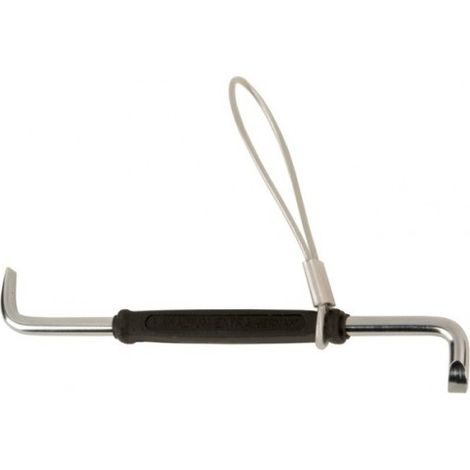 BAHCO - Clé double coudée pour vis à fente avec fil d'acier, 0,8 mm x 4 mm x 100 mm
