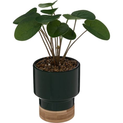 Pianta artificiale con vaso verde h26 (1/2)