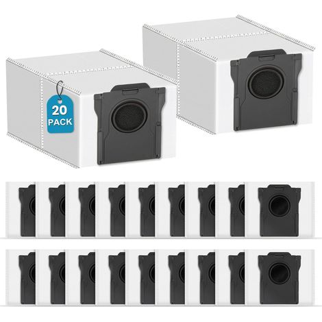 20 Staubbeutel mit großem Fassungsvermögen für Dreame X50, X40, X30, L50, L40, L10s Ultra Gen 2, L10s Pro und P50 Pro Ultra Staubsauger – Ersatzteile (1/5)
