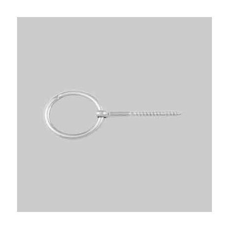 VITE PER LEGNO CON ANELLO INOX 6x60 mm (Ø 6 mm) - 10 pezzi