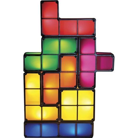 Lampe de table LED empilable, lampe d'ambiance Vintage Tetris, bloc (1/5)