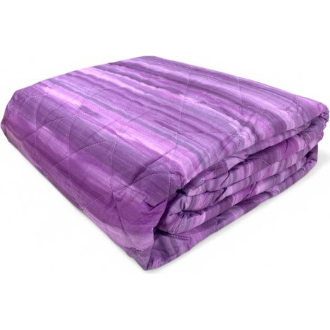 Trapuntino Leggero Kot Pennellato Lilla - Quilt Primaverile Estivo - Cotone 100% - Anallergico - Made in Italy Cm. 170x270