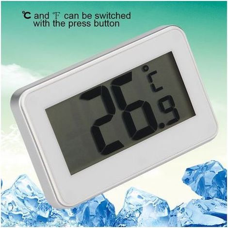 Thermomètre électronique étanche haute précision pour réfrigérateur, blanc (1/5)