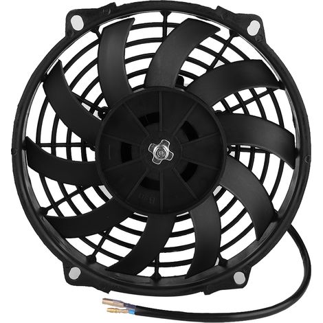 Ventilateur électrique 24V 9 pouces pour climatiseur de voiture, lame courbe universelle, condenseur de refroidissement (1/3)