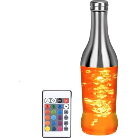 LED Wine Bottle Light RGB Color Changing with Remote Control USB Rechargeable 16 Colors 4 Modes for Home Bar Decoration (1/5)