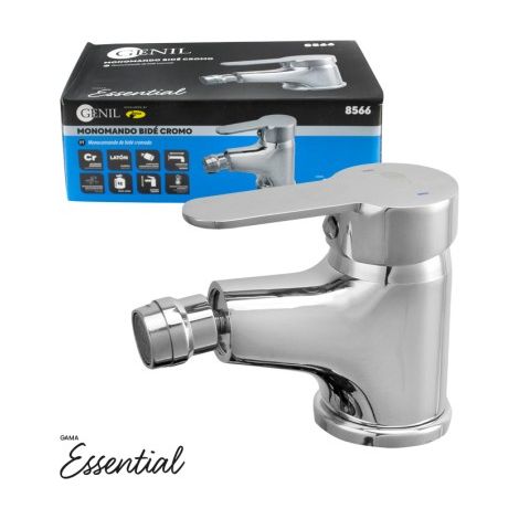 Monomando Bidet Gama Essential Cromado Latón Cartucho Cerámico 40mm (1/5)