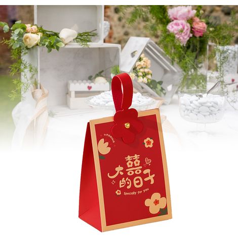 Boîtes à dragées chinoises en carton, élégantes et romantiques, pour les demoiselles d'honneur et les amies. (1/5)