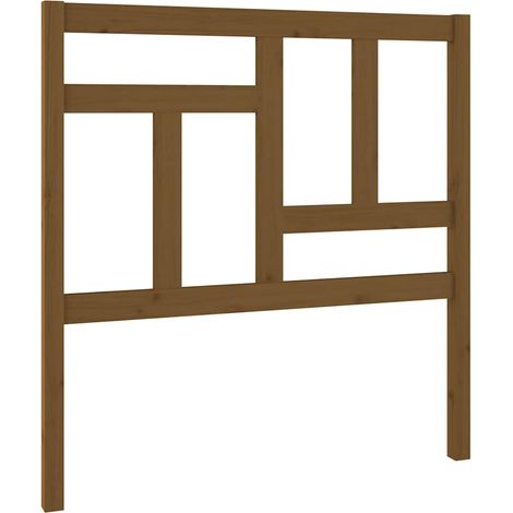 Maison Exclusive - Kopfteil Honigbraun 80,5x4x100 cm Massivholz K (1/5)