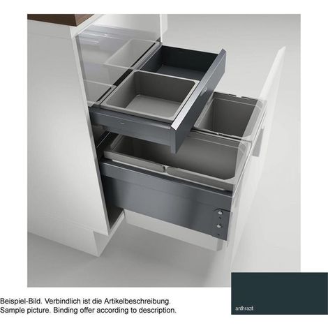 Naber Cox® Base 360 S/500-3 mit Base-Board,Abfallsammler für Frontauszüge, ohne Biodeckel (1/2)