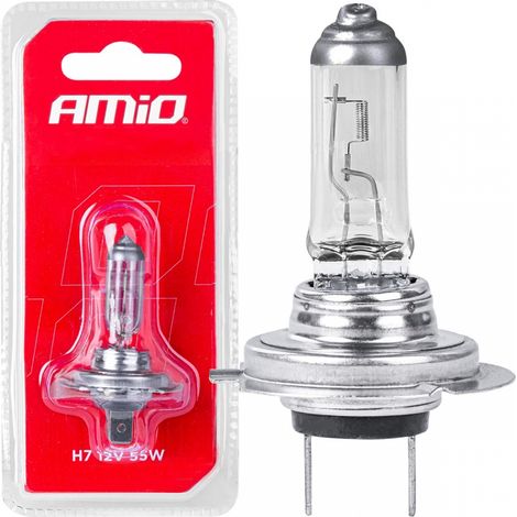 Lampadina alogena H7 12V 55W E4 1 pz blister amio-03363 (1/4)