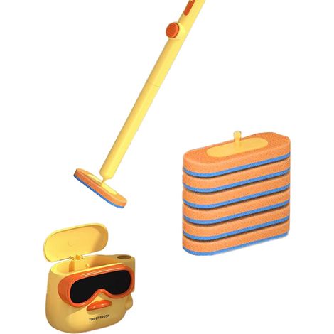 Brush for Bathroom Wall Mounted Duckbill Toilet Brush for