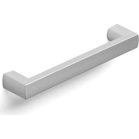 Maniglia Geometric per mobili camera colore effetto alluminio ed anche bianca124 x 14 mm