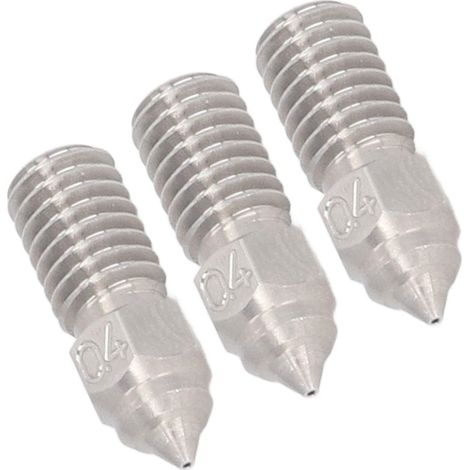 Lot de 3 buses 3D 0.4mm en acier inoxydable pour Elegoo Neptune 4 et 4Pro (1/5)