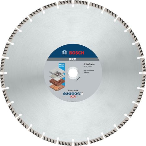 Bosch PRO Multi Material Diamanttrennscheibe 400 x 25,4 mm - 2608615073