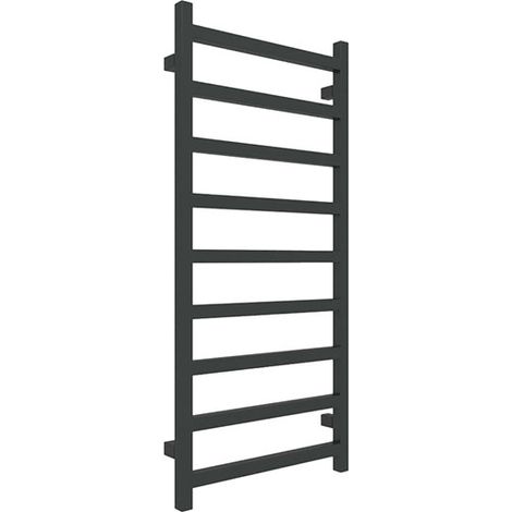 Elektrischer Handtuchheizkörper - Schwarz - Höhe 720mm Breite 500mm - Watt - SIM720/500E8N
