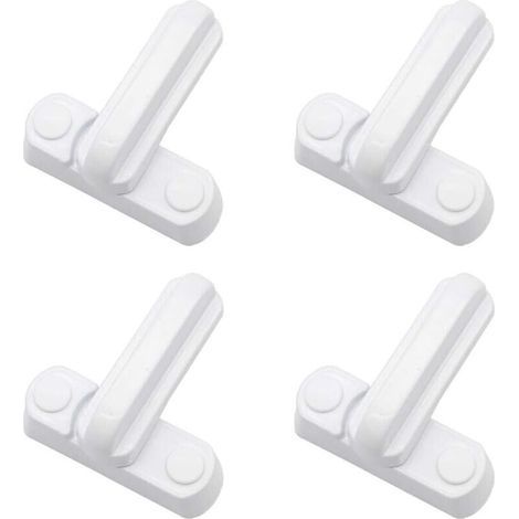 Lot de 4 Serrures Loquets Bloque Poignee Scurit Domestique Supplmentaire Remplacement Pour Maison Portes Placards Fentres (1/5)