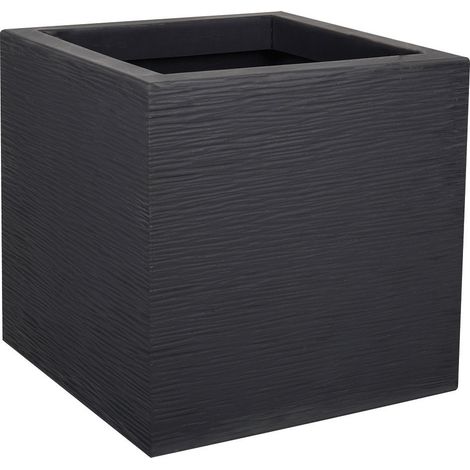 Pot plastique carre graphit 21 29,5 x 29,5 x 29,5 anthracite