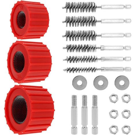 Kupferrohrreiniger 1/2 Zoll, 3/4 Zoll, 1 Zoll, Kupferrohrreiniger für Bohrmaschinen (1/5)