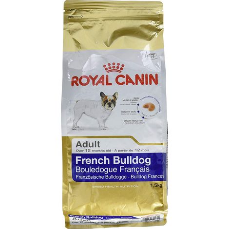 Nourriture que Royal Canin French Bulldog Adulte Race Dogs Bulldog FranЌais Adulte et Maduro (љ partir de 12 mois) - 1,5kg