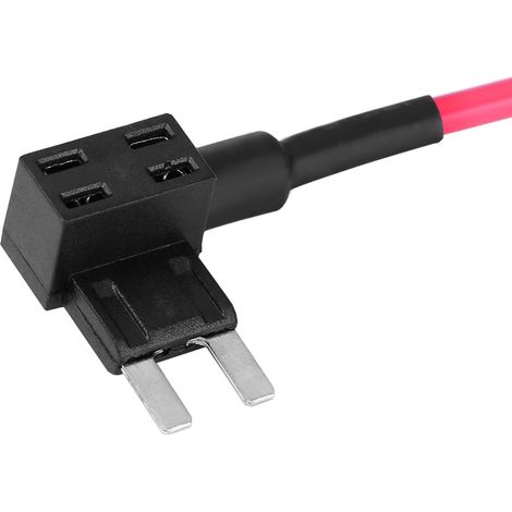 5 adaptateurs dérivation porte-fusible Mini ATM pour voiture, porte-fusibles embrochables 12V, lot de 5 (1/5)
