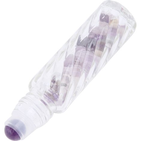 10-ml-Glas-Roll-On-Flasche mit Amethystkugel für ätherische Öle, ideal für Reisen und Entspannung (1/5)