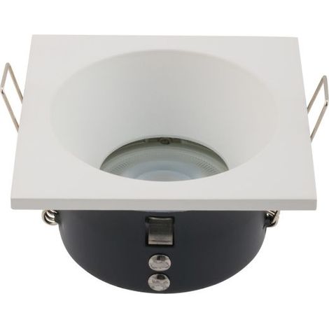 Weißer Einbauspot Aluminium B:8,5cm GU10 Zeitlos