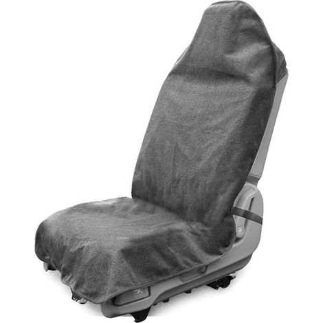 Asciugamano in spugna per sudore, protezione per sedile auto, impermeabile e assorbente, 142,2 cm x 74,9 cm, grigio (1/5)