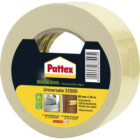 Pattex 22500 Biadesivo Universale 50mm x 25m (1/5)