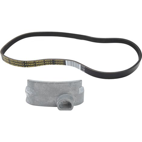 Courroie de Compresseur de Climatisation 12658178 Résistante à l'Usure Robuste avec Outil pour Sierra Silverado Suburban Tahoe Yukon (1/5)
