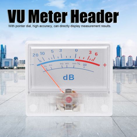 P-55-8688 Hochpräzises VU-Meter, Frontplatte, Schallpegelmesser -20 +6 dB, Leistungsverstärker, Vorverstärker, Röhrenverstärker, Pegelanzeige (1/5)