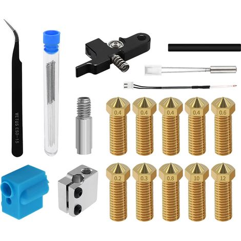 Accessoires pour imprimante 3D buse volcano manchon silicone bloc aluminium thermistance pour Artillery X1 Genius