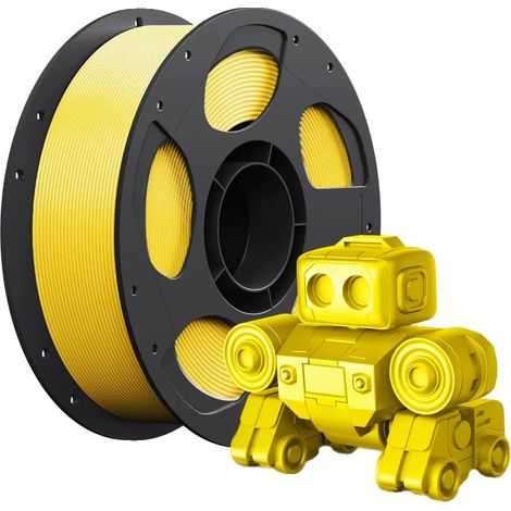 Filamento PLA, solido, ad alta compatibilità, 3 kg, giallo brillante (1/2)