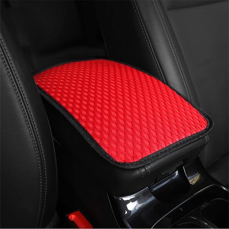 Housse Console Centrale Voiture, Antidérapant Housse Protection Pour Console Centrale De Voiture Coussin, Coussin Protection Pour Le Rangement Console Centrale, Pour Plupart Véhicules(Rouge) (1/5)