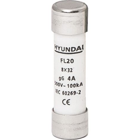 HYUNDAI - FUSIBLE CYLINDRIQUE 8X32, GG, COURANT IN=16A