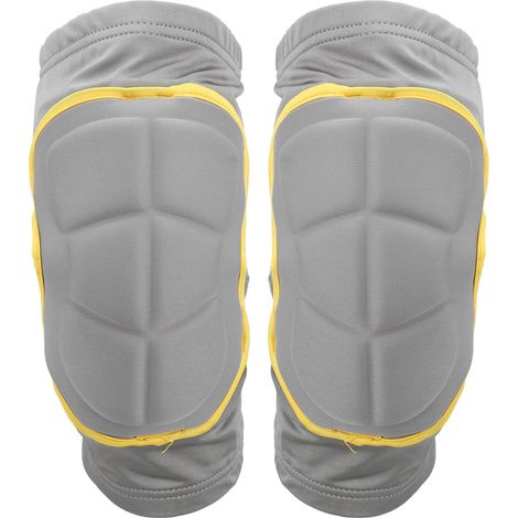 PROPRO Verdickte Kniebandage mit Multi-Conche-Design, Unisex, für Skifahren, Radfahren und andere Sportarten – Grau/Silber – XL