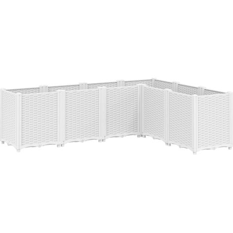 Maison Exclusive - Jardinière blanc 160x120x53 cm polypropylène